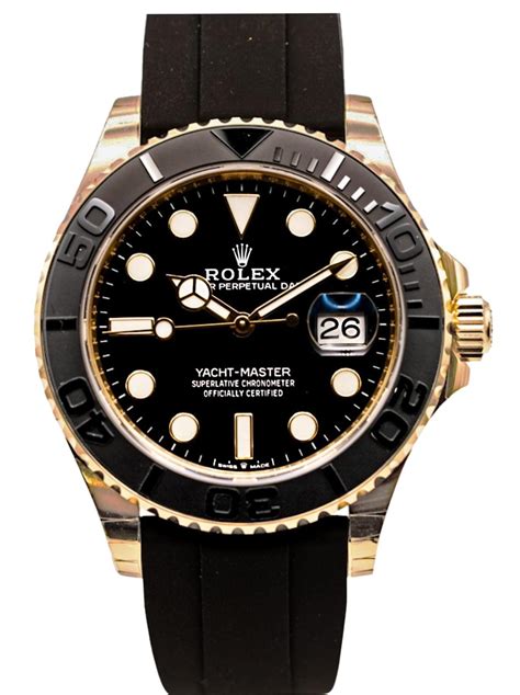 yellow gold yacht master oysterflex